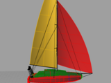 Plans de construction amateur Scow Rocket 800 David Reard