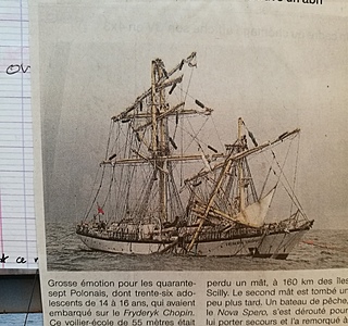 Voiles, coques, ponts et apparaux de vieux gréements 
